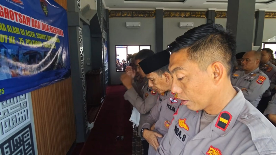 Bencana Sumatra, Polisi Gelar Shalat Ghaib dan Doa Bersama untuk Korban