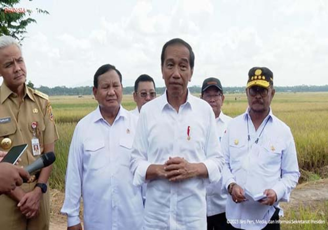 Tinjau Panen Raya Padi di Kebumen, Presiden Jokowi Menyebut GKP Terlalu Rendah