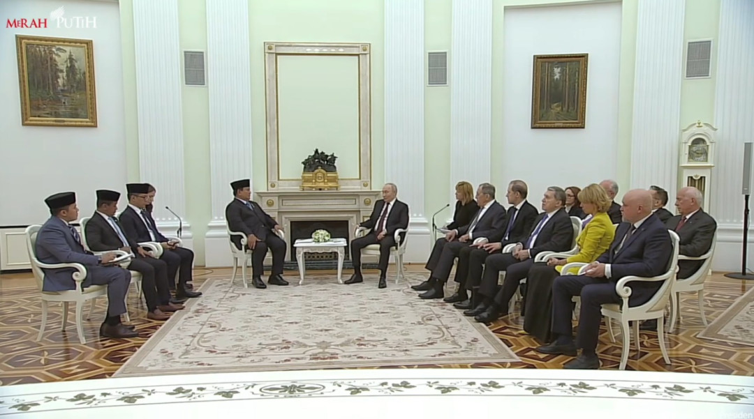 Presiden Prabowo Lakukan Konsultasi Geopolitik dengan Presiden Rusia di Kremlin
