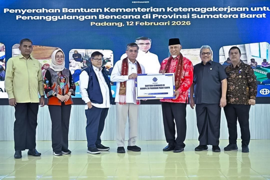 Sumbar Terima Bantuan Rp30,3 Miliar untuk Pemulihan Kerja dan UMKM