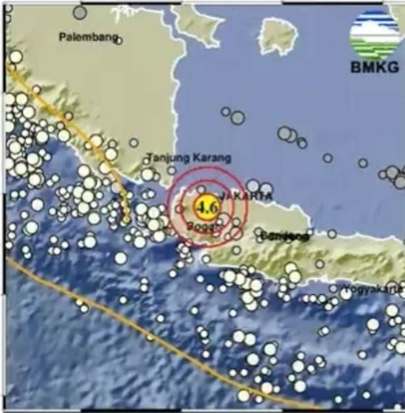 Gempa Magnitudo 4,6 Guncang Kabupaten Tangerang Malam Ini