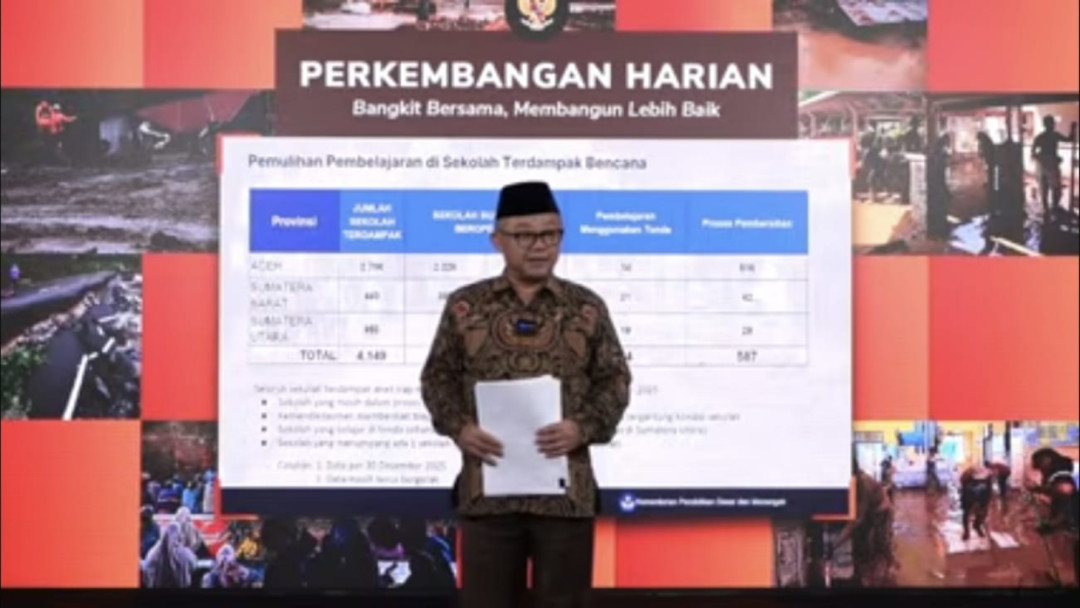 Kemendikdasmen Pastikan Pendidikan Tetap Jalan Pascabencana