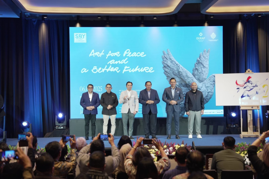 Apresiasi Pameran SBY Art Community, Menbud: Seni Perekat Perdamaian
