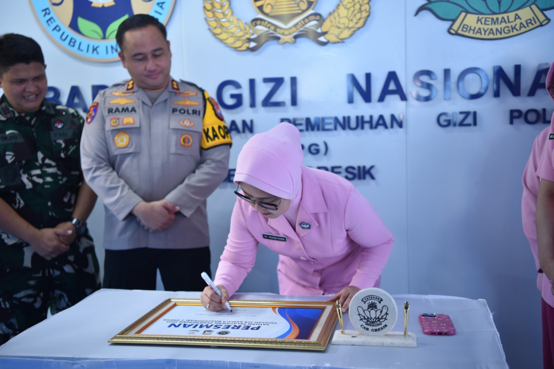 Polres Gresik Dirikan Sejumlah SPPG, Sasar 4.000 Penerima Manfaat