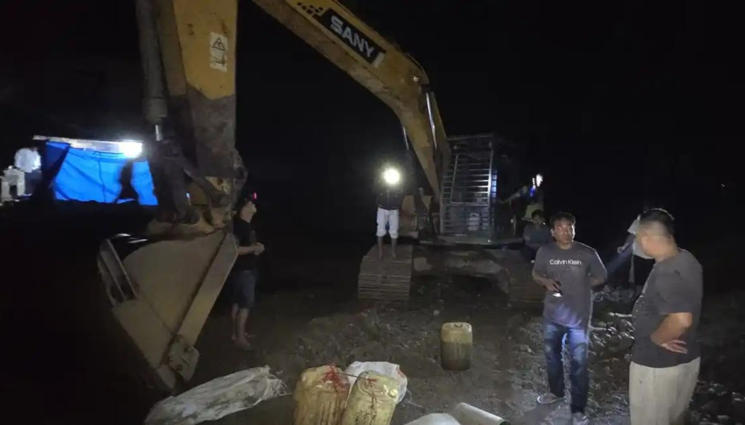 Polisi Sita Ekskavator dan Amankan Satu Pelaku Tambang Emas Ilegal di Pasaman