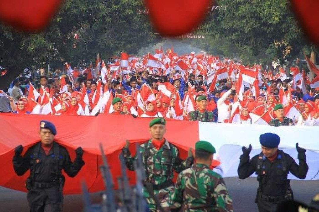 Polda Metro Jaya Terjunkan 783 Personel Amankan Kirab Bendera Pusaka dan Teks Proklamasi di Monas