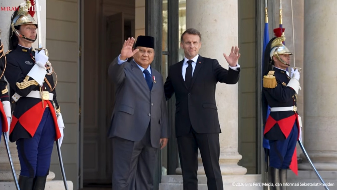 Presiden Prabowo Temui Emmanuel Macron di Istana Élysée Paris