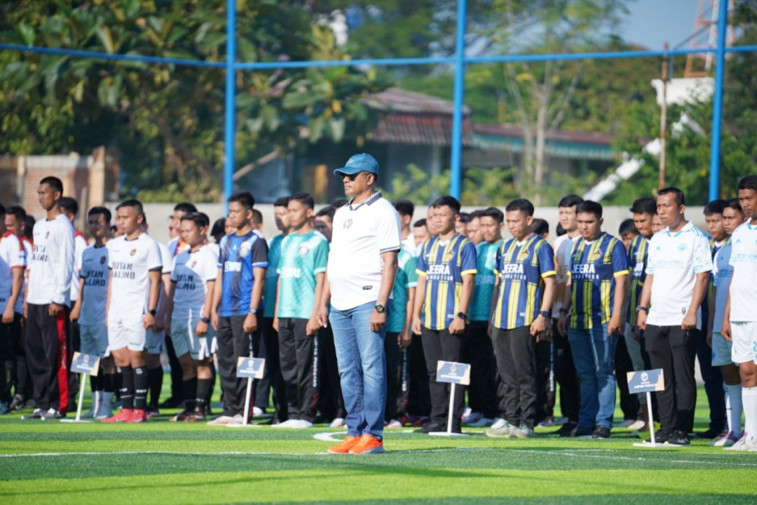 Kakanwil Ditjenpas Sulsel Buka Turnamen Mini Soccer Kakanwil Cup 2025