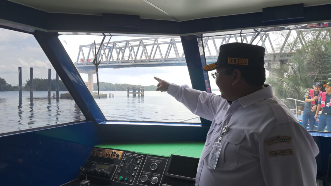 KSOP Palembang Upayakan Pembukaan Kembali Jalur Sungai di Jembatan P6 Lalan