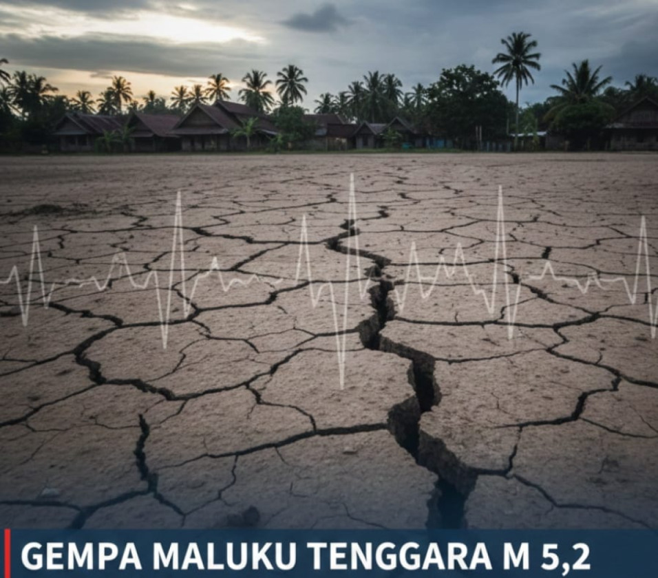 Gempa Magnitudo 5,2 Guncang Maluku Tenggara