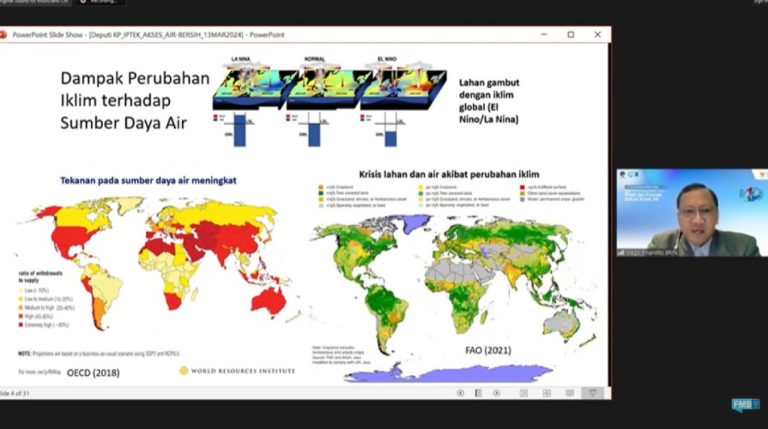 Road To 10th World Water Forum: Krisis Air Salah Satunya Akibat Dampak Perubahan Iklim