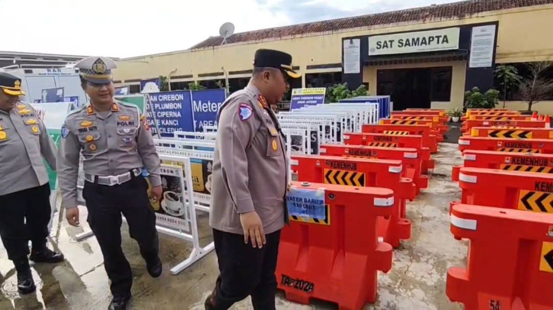 Jelang Mudik Lebaran, Polresta Cirebon Siapkan Rambu dan Barrier di Jalur Pantura-Tol