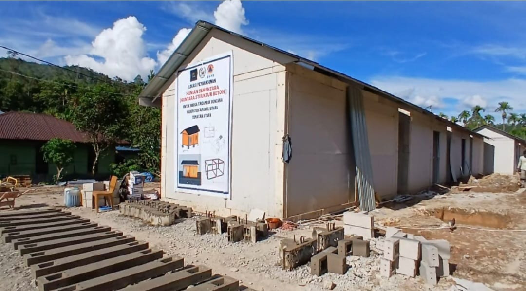 Pembangunan Huntara di Taput Ditargetkan Rampung Akhir Januari