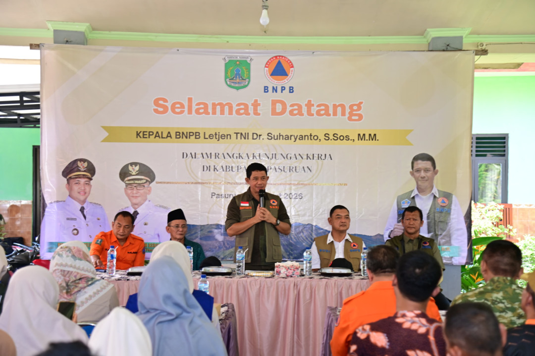 Tinjau Banjir di Pasuruan, Kepala BNPB Siapkan Penanganan Terpadu hingga Antisipasi Kekeringan