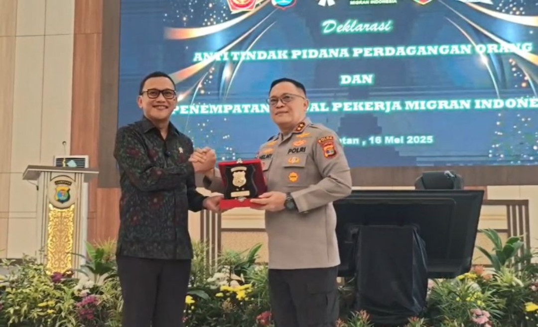 Kementerian P2MI dan Polda Lampung Deklarasikan Perang Melawan Perdagangan Orang