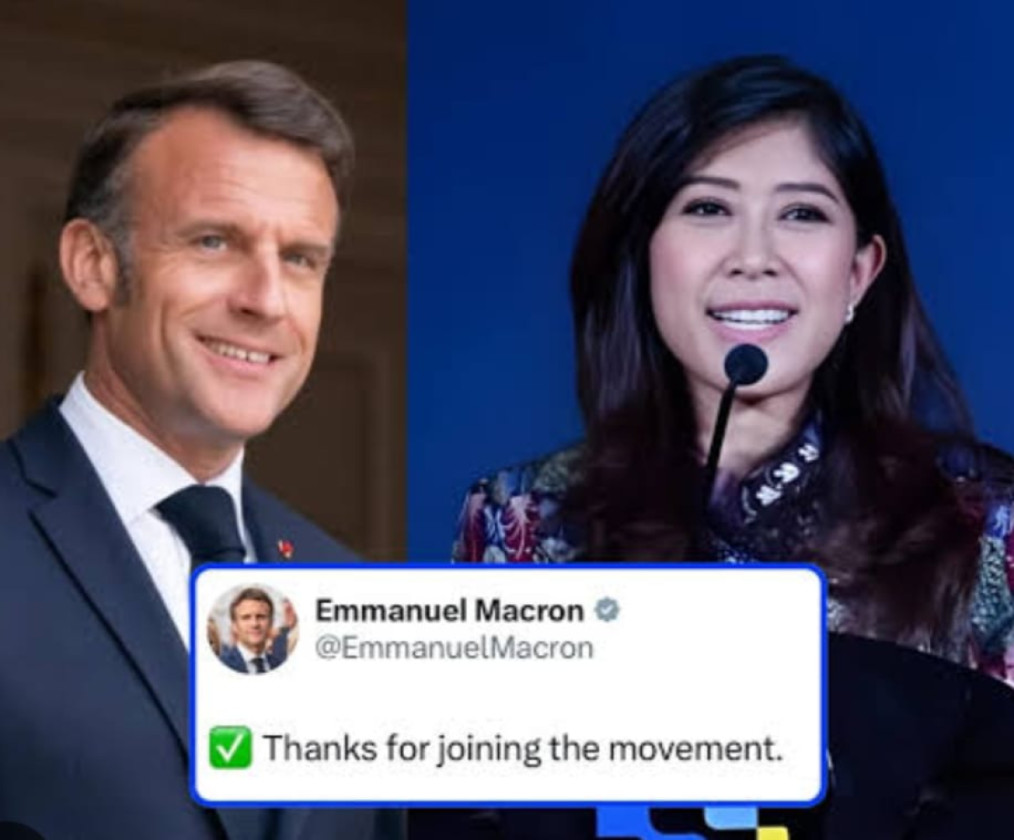 Macron Dukung Kebijakan Pembatasan Medsos Indonesia