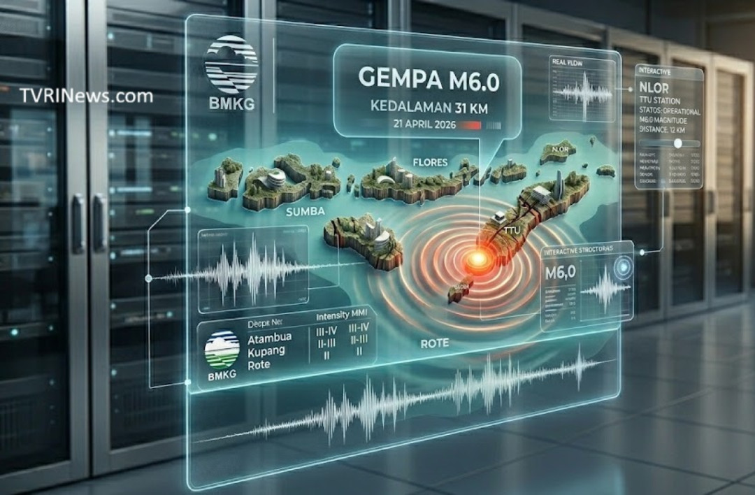 Gempa M6,0 Guncang NTT, BMKG: Tak Tsunami