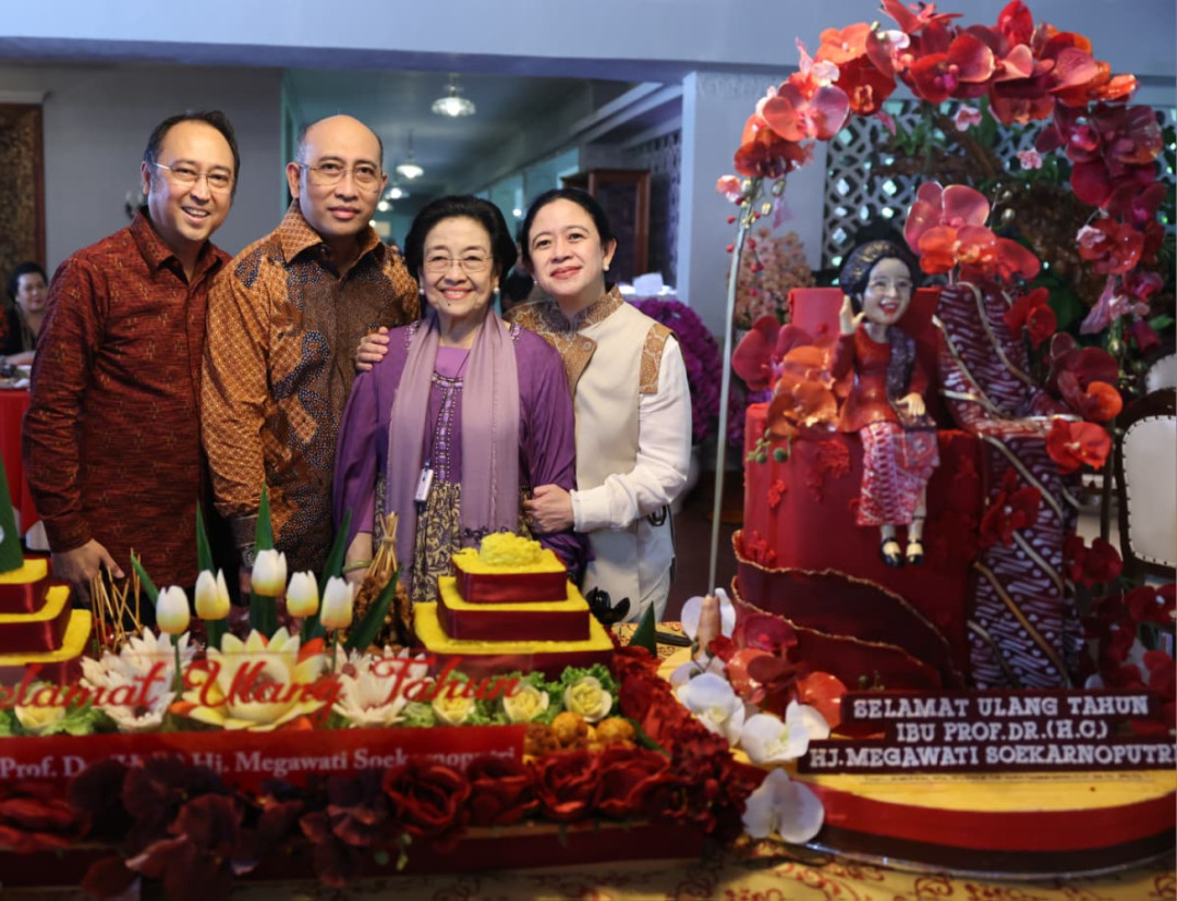 Megawati Rayakan HUT ke-79 dengan Musik, Tumpeng, dan Doa di Bogor