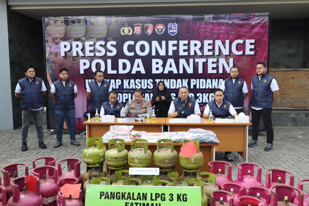 Polisi Ungkap Pengoplosan LPG Subsidi di Lebak, Tiga Tersangka Ditangkap