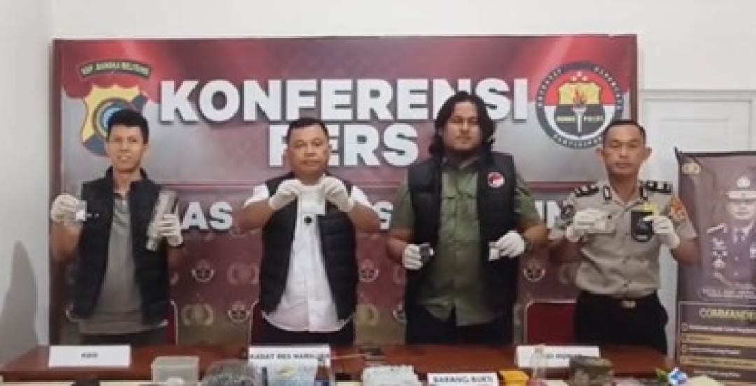 Polres Belitung Bongkar Jaringan Sabu Dikendalikan dari Lapas