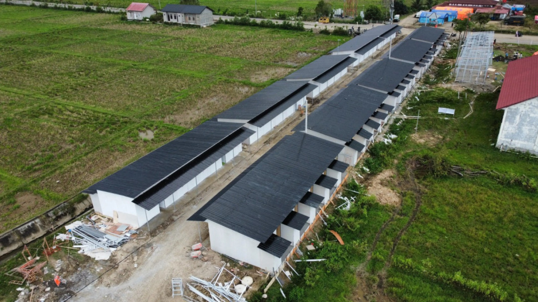 BNPB Rampungkan Huntara Warga Pidie Jaya