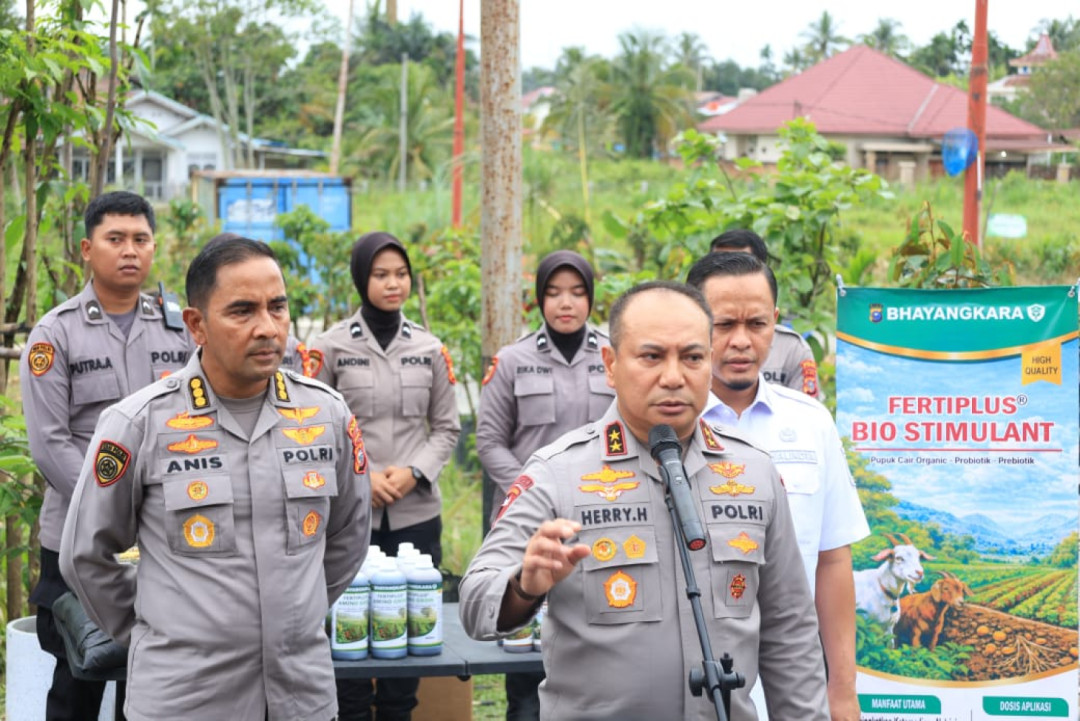 Kapolda Riau Dorong Kemandirian Pangan Lewat Program Tabung Harmoni Hijau