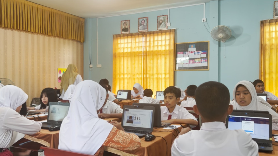 Siswa SDN 002 Bukit Bestari Mulai Hadapi TKA