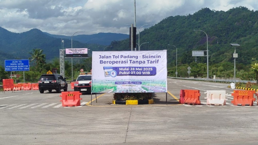 Mulai 28 Mei, Tol Padang–Sicincin Dibuka Gratis