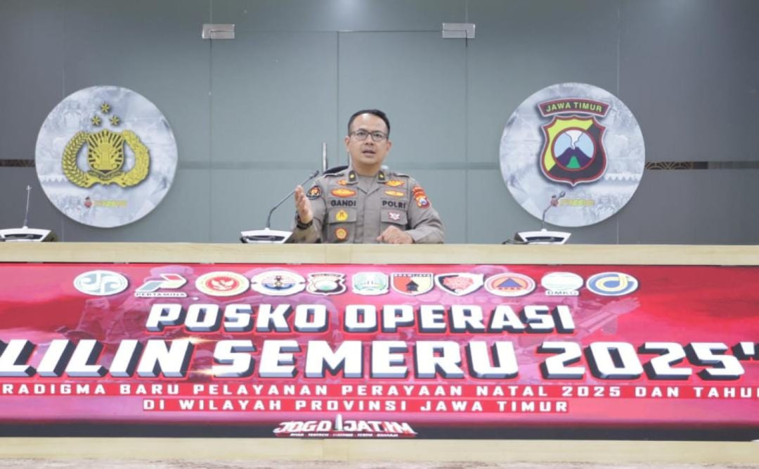 Operasi Lilin Semeru 2025, Polda Jatim Imbau Warga Waspadai Cuaca Ekstrem Saat Nataru