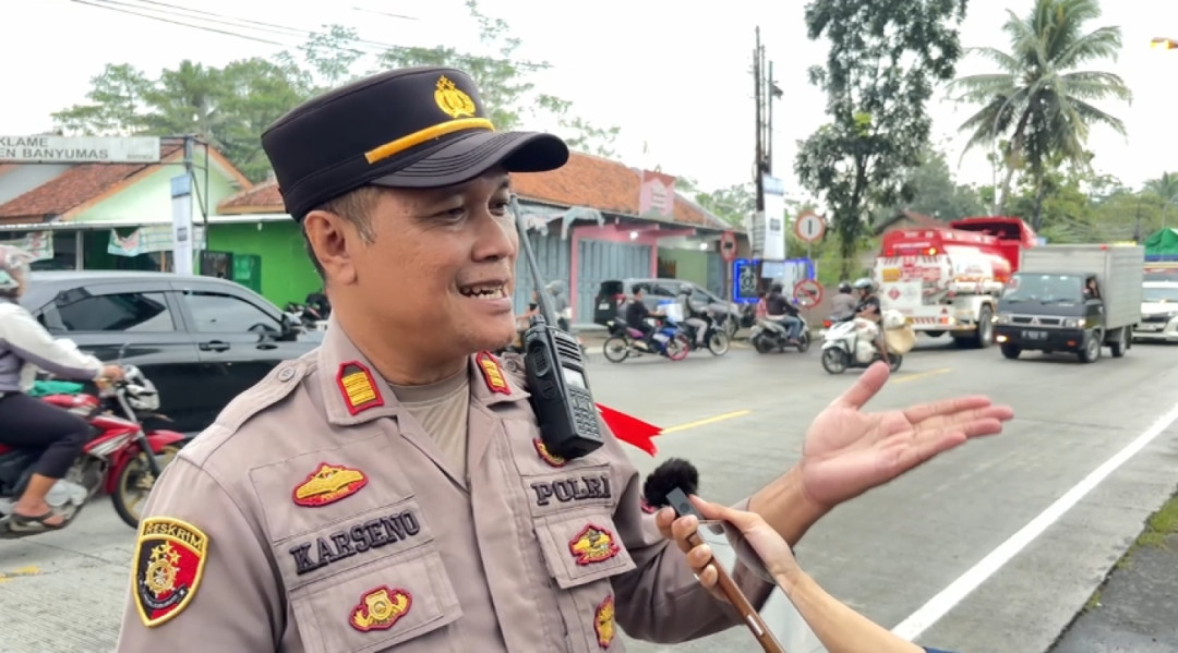 Arus Mudik Lebaran 2026 Mulai Terlihat di Ajibarang, Kendaraan Pribadi Mendominasi