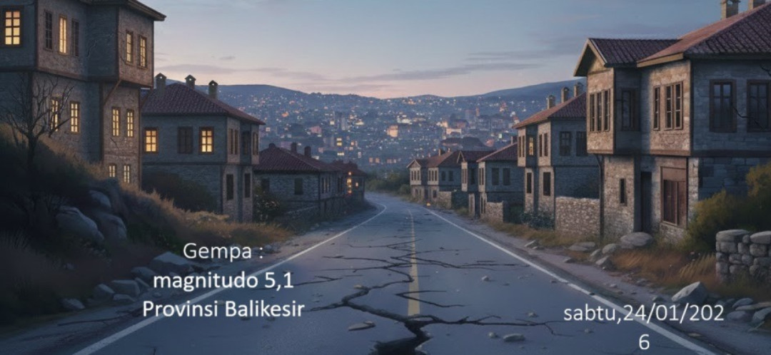 Gempa Magnitudo 5,1 Guncang Wilayah Turkiye Barat