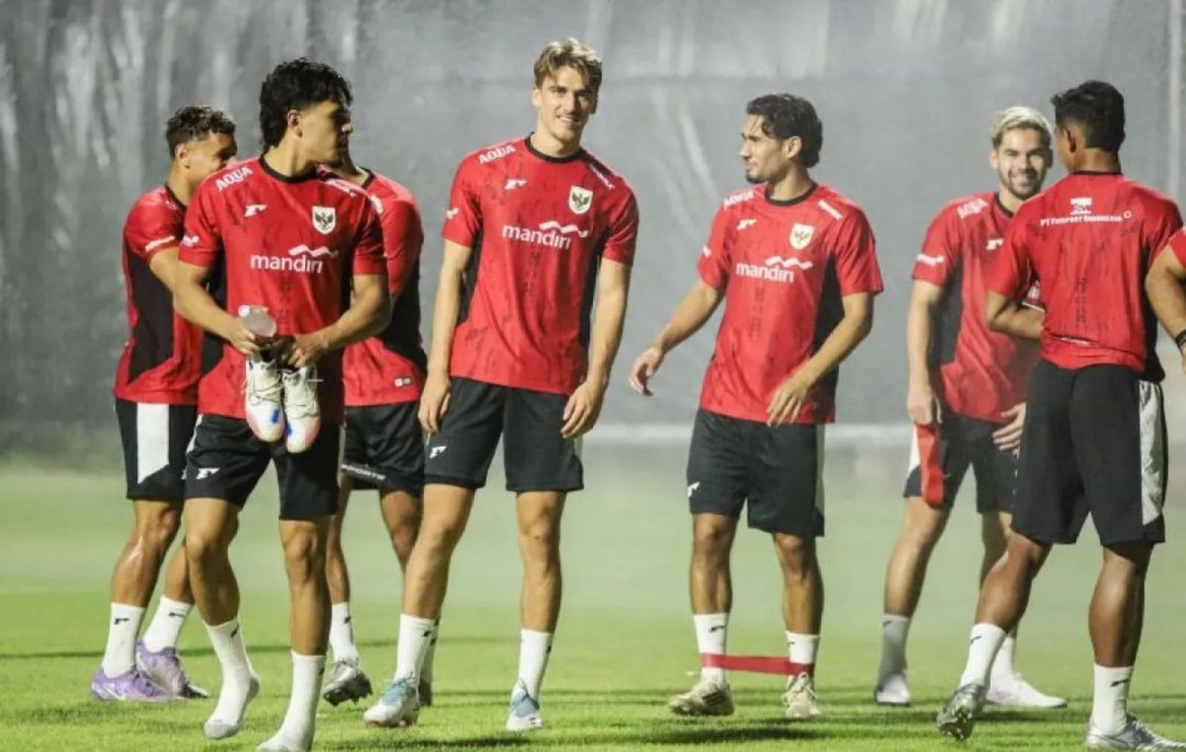 Mauro Zijlstra Perdana Gabung Latihan Timnas Indonesia di Surabaya