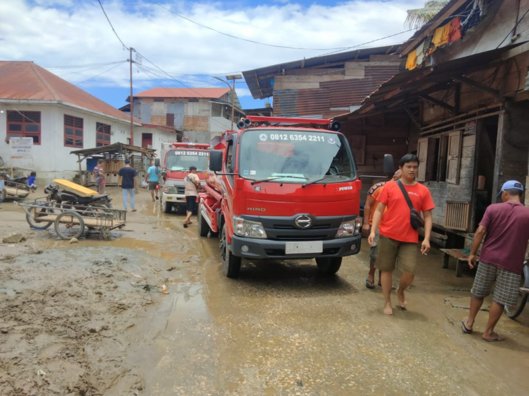 Banjir Terjang Kota Gunungsitoli Akibat Meluapnya Sungai Nou, 500 KK Terdampak