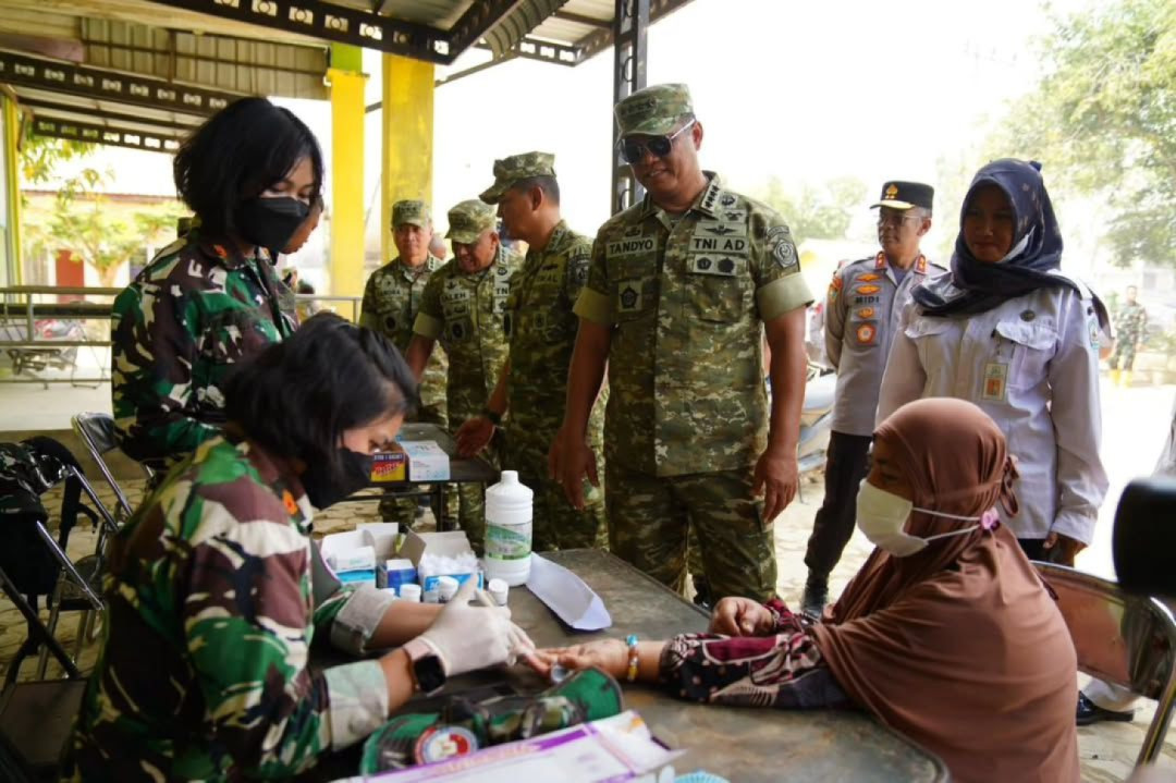 Wapang TNI Tinjau Progres Satgas Kuala dan Latsitardanus XLVI di Aceh Tamiang
