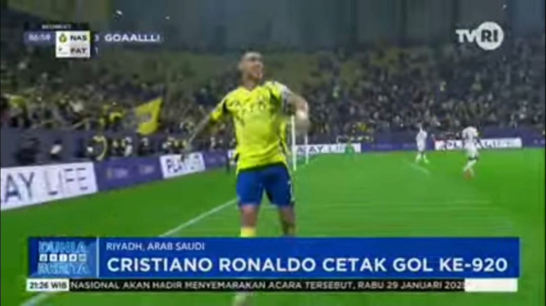 Cristiano Ronaldo Cetak Gol ke-920, Al Nassr Menang 3-1 atas Al Fateh