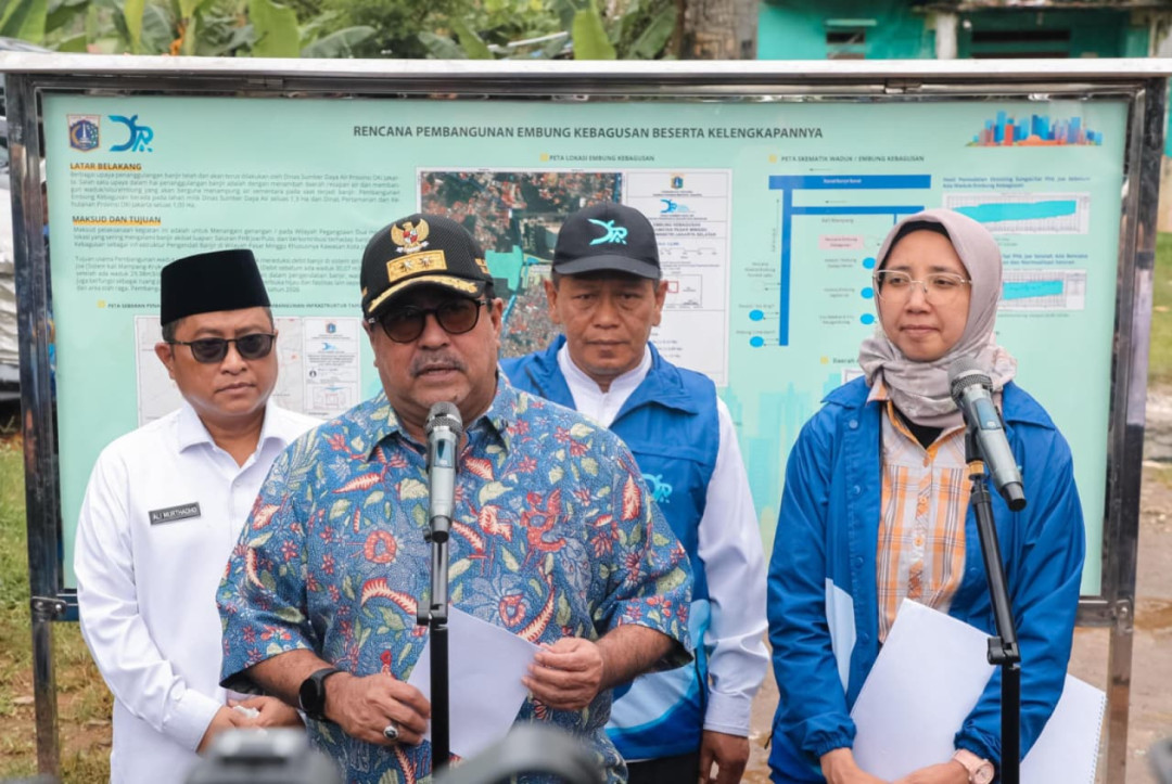 Pemprov DKI Bangun Waduk Kebagusan untuk Kurangi Risiko Banjir Jakarta Selatan