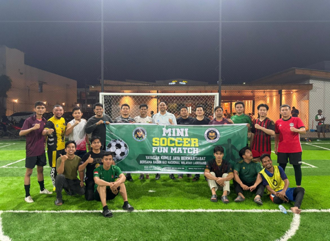 Mini Soccer Fun Match Perkuat Solidaritas Relawan MBG di Labuhanbatu