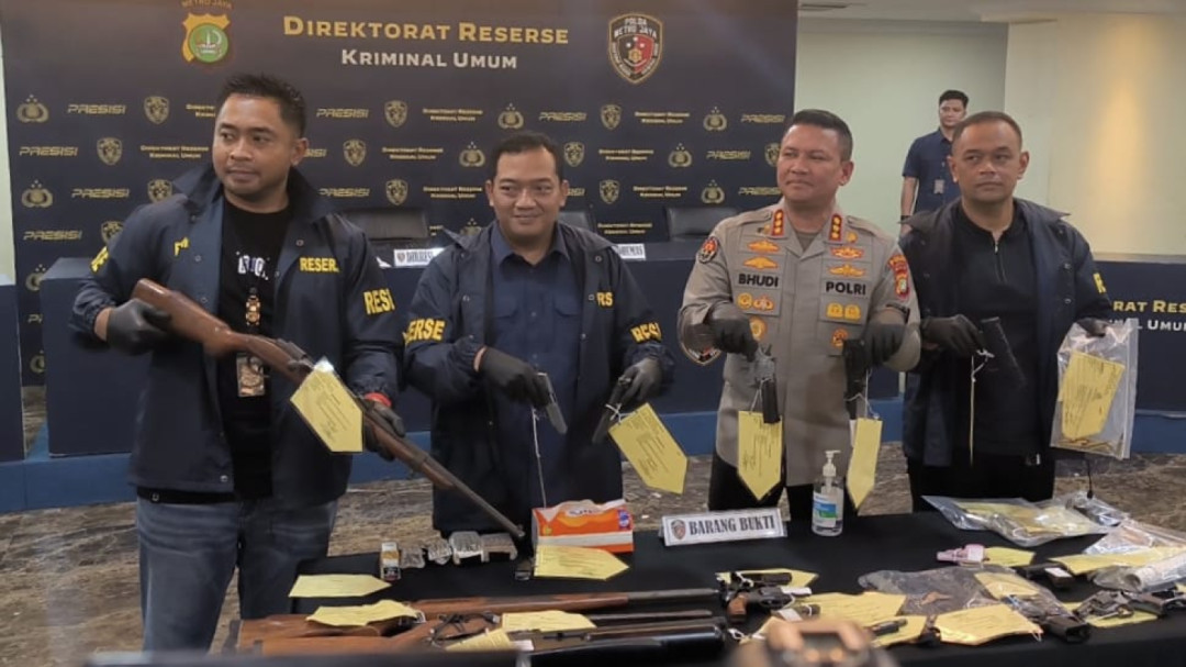 Polda Metro Jaya Sita 20 Pucuk Senjata dari Home Industry Senpi Ilegal