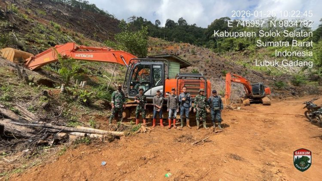 Tambang Ilegal di Kawasan Hutan Solok Selatan Ditertibkan