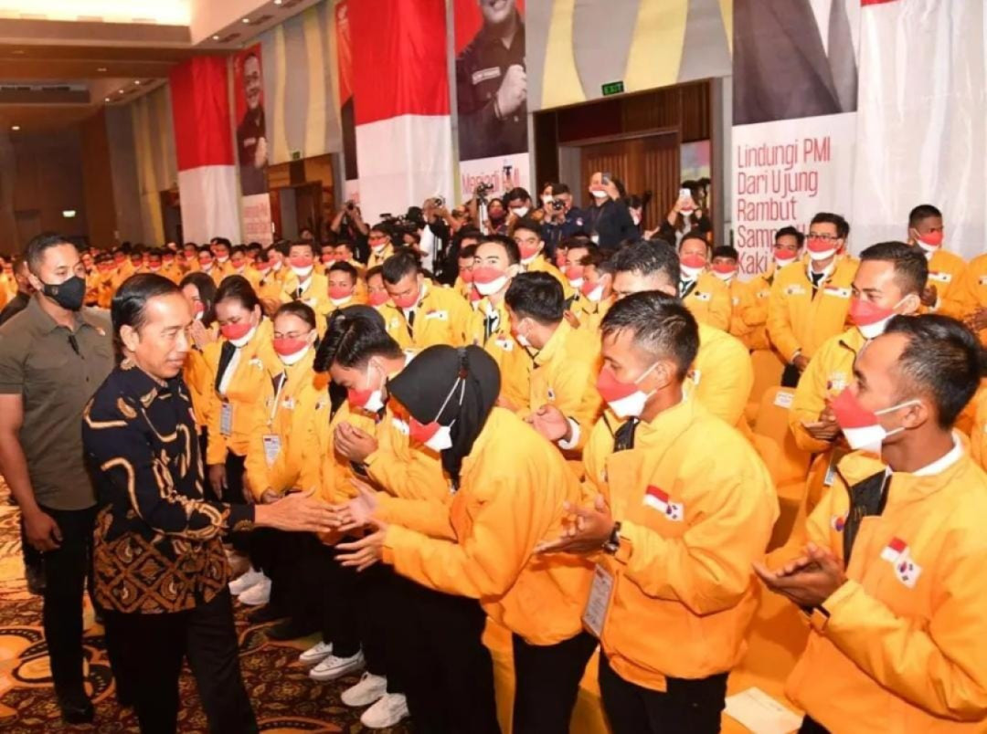 Presiden Jokowi Lepas Keberangkatan 597 Pekerja Migran Indonesia