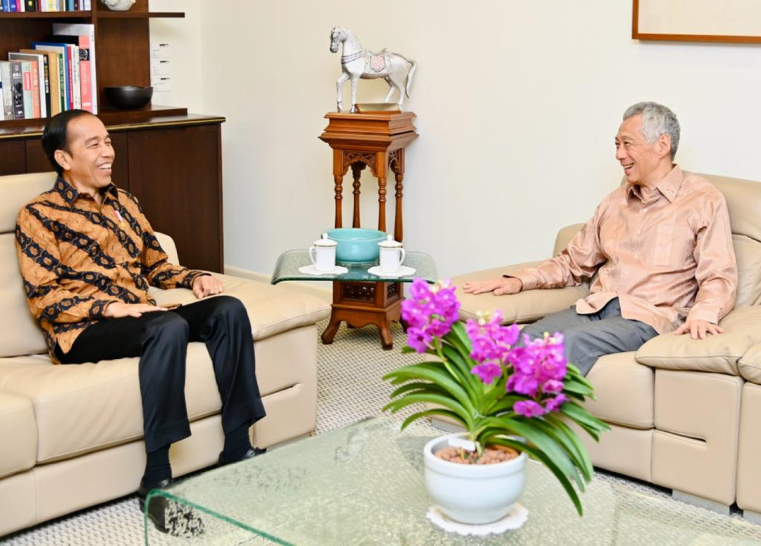 Bertemu PM Lee Hsien, Presiden Jokowi Sebut Banyak Kemajuan dari Kerja Sama Indonesia - Singapura 