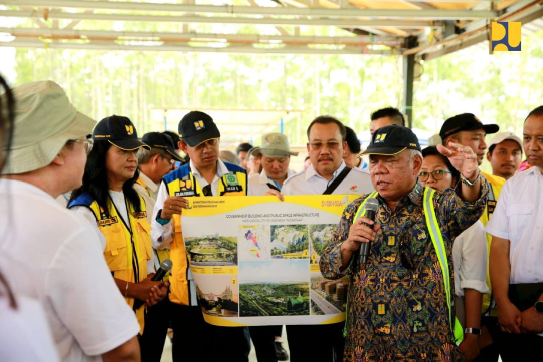 Menteri Basuki Tunjukkan Progres Pembangunan Infrastruktur Dasar IKN kepada Investor Singapura