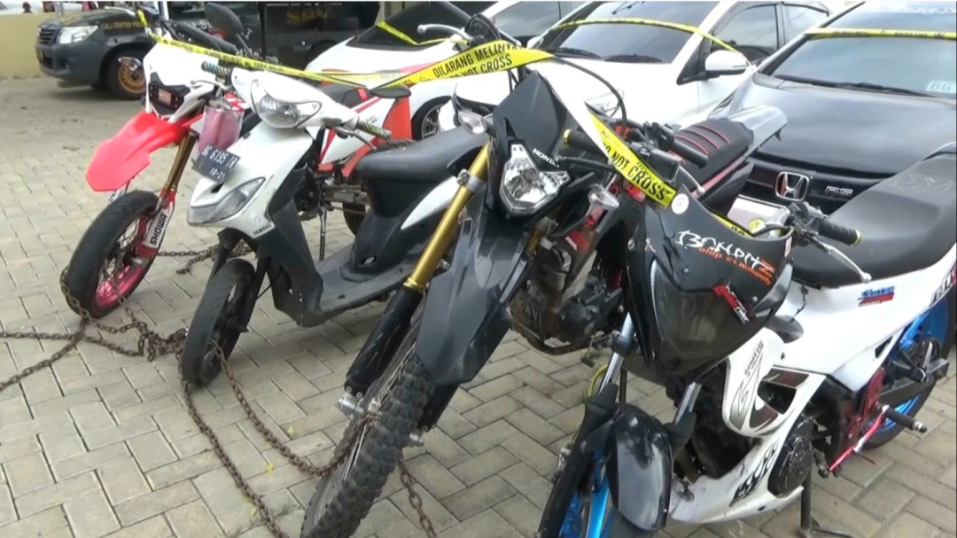 Balap Liar Di Palembang, Tujuh Kendaraan Dikandangkan