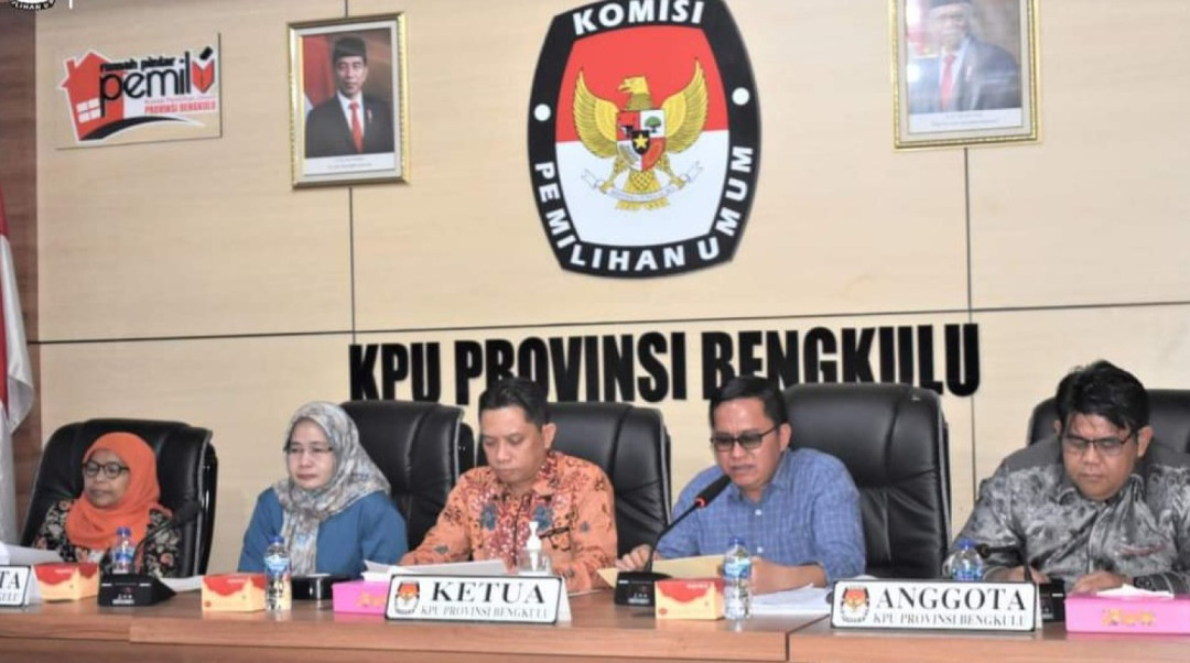 KPU Umumkan 4 Bakal Calon DPD RI Bengkulu Tidak Memenuhi Syarat 