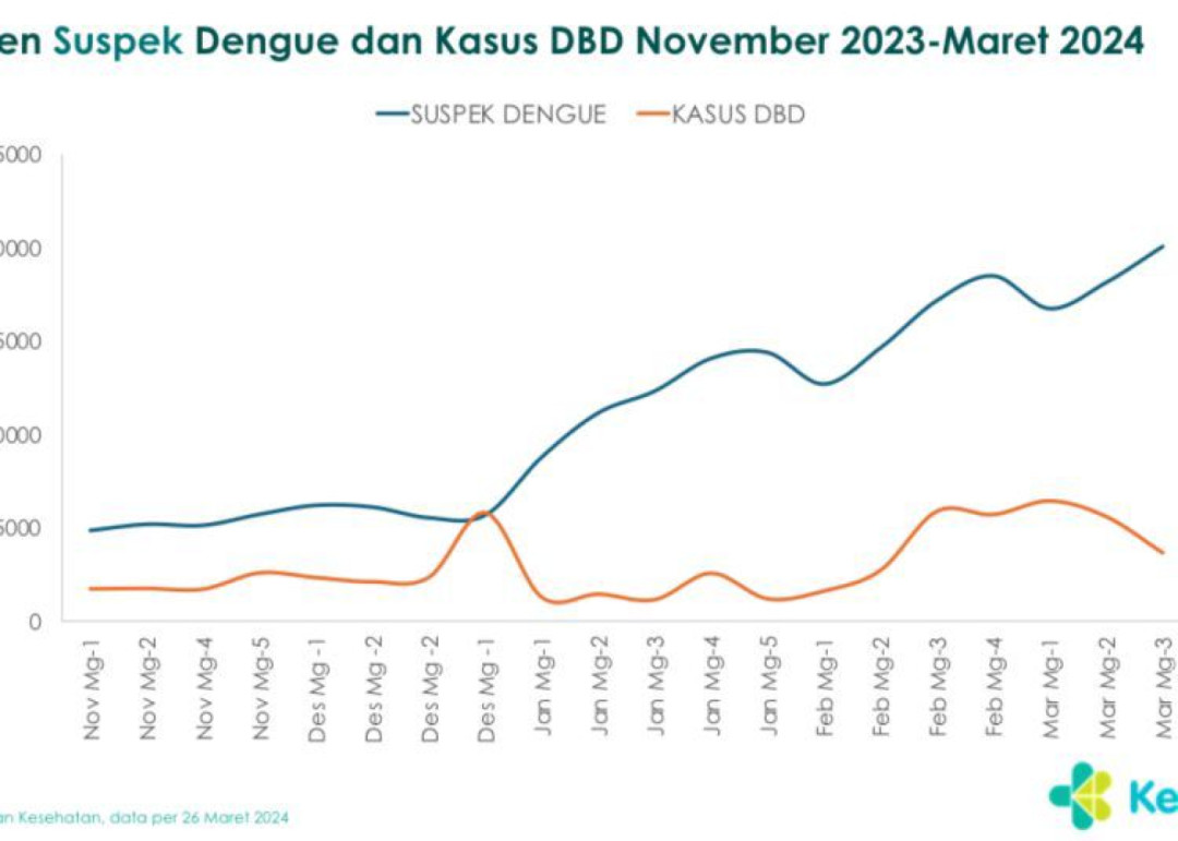Kemenkes: Kasus Kematian DBD Melonjak Tiga Kali Lipat dibandingkan Tahun 2023