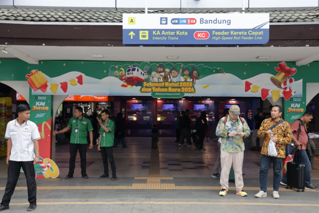 Bandung Jadi Simpul Mobilitas Natal, Lebih dari 578 Ribu Penumpang Gunakan Layanan KAI