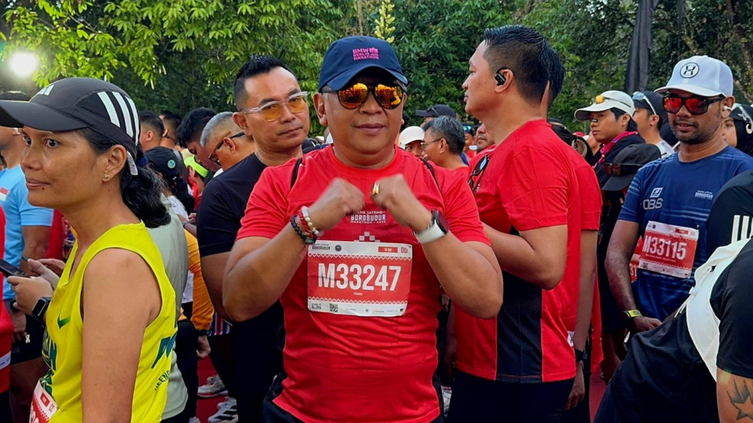 Borobudur Marathon 2025: Sekjen PDIP Hasto Kristiyanto 'Uji Kemampuan' di Rute 10K Elite Label