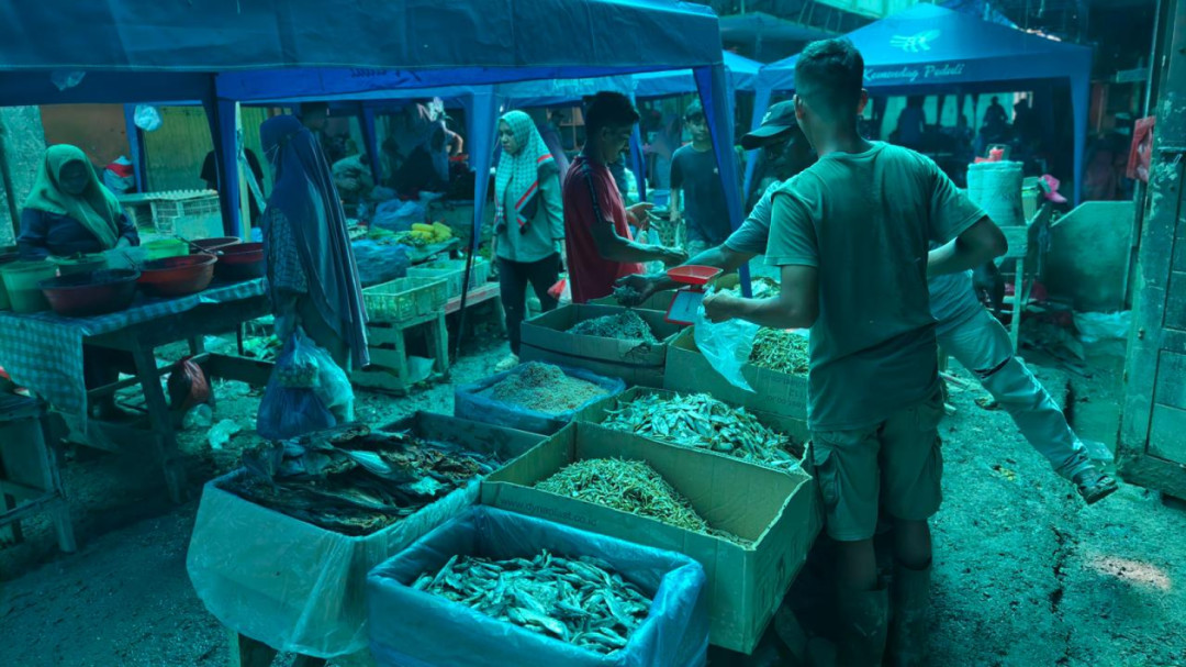 Aktivitas Pedagang Mulai Bangkit, Pasar Kuala Simpang Perlahan Hidup Pascabanjir