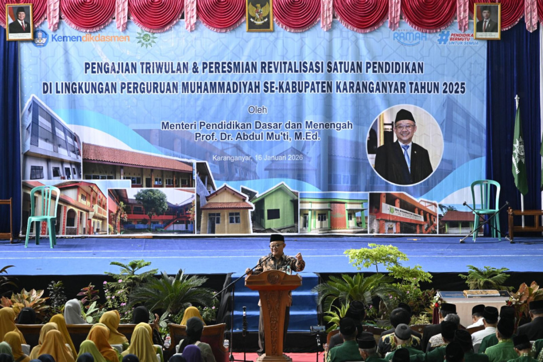 Mendikdasmen Resmikan Revitalisasi 10 Sekolah di Karanganyar
