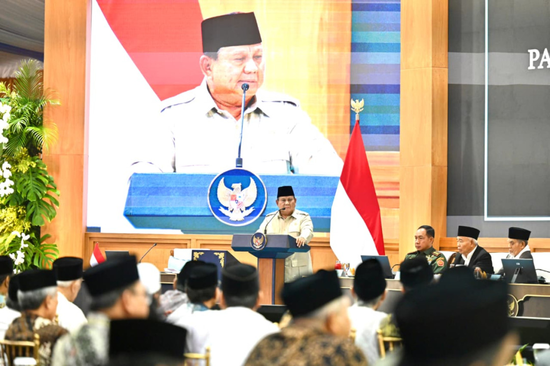 Panglima TNI Hadiri Pertemuan Presiden Prabowo dengan Ulama